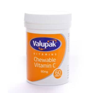Valupak Vitamin C 80mg Chewable 60's